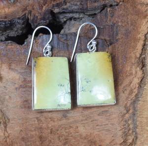 Boucles d'oreilles en argent sterling avec turquoise naturelle, bijoux en pierres précieuses faits à la main, cadeau élégant pour femmes - Product Image 3