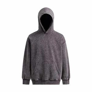 Sudadera con capucha de lana de algodón pesado para hombre Sudadera con tinte de corbata personalizada lavada con ácido de alta calidad La mejor ropa de invierno con cremallera - Product Image 2
