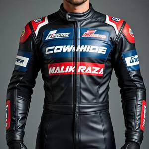 Fabriqué au Pakistan par Malik Raza Combinaison en cuir de moto de qualité à l'exportation | Personnalisation complète des OEM et quantité minimale de commande bas disponibles - Product Image 4