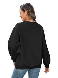 SPORTEX WEARS Sudaderas de Invierno Personalizadas para Mujer, Tejido de Punto, Forro Interior, Logotipo Estampado en la Parte Delantera, Contraste de Color Otoñal - Product Image 4