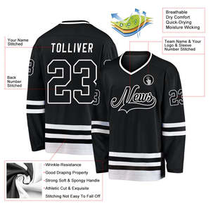 Nouveauté maillot de hockey sur mesure de haute qualité hommes sublimation vente en gros vêtements de hockey sur glace respirant maillot de hockey à séchage rapide - Product Image 2