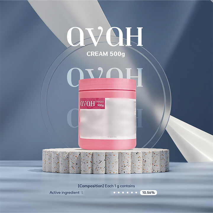 AVAH Cream 500g Korean Skin Soothing & Comfort Formula for Professional ...
