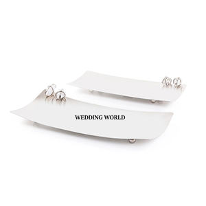 Bandeja de metal para chocolate Rectángulo Forma Diseñador Bandeja de chocolate Venta caliente al por mayor Bandeja de chocolate de lujo - Product Image 1