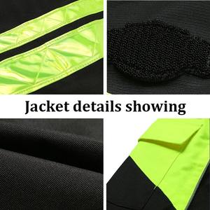 เสื้อแจ็คเก็ตสำหรับงานจราจรแบบสะท้อนแสงสำหรับขายส่ง พร้อมแถบสะท้อนแสง เสื้อผ้าทำงานหนักสำหรับฤดูหนาวแบบสะท้อนแสงสำหรับผู้ชาย - Product Image 3