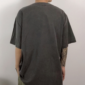 Loose Casual Vintage Acid Wash Fashion Clothing Cotton Oversized t <b>Shirt</b> <b>Men</b> in New Style - Product Image 6