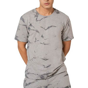 Conjunto de Camiseta y Pantalones Cortos Deportivos de Verano con Logotipo Personalizado para Hombre, Conjunto de Pantalones Cortos de Algodón para Correr con Tinte Personalizado, Transpirable - Product Image 2