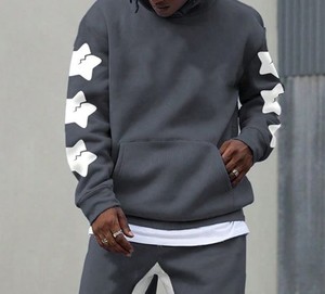 OEM bas taux nouvelle mode hommes bouffée impression survêtement Super qualité Logo personnalisé/couleurs hommes bouffant impression survêtement avec un poids léger - Product Image 3