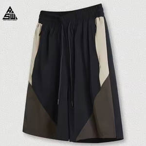 กางเกงขาสั้นกีฬาผู้ชายทรงลำลอง ความยาวระดับเข่า ผ้าวอร์สเต็ดน้ำหนักเบา กันยับ ใส่สบาย เหมาะสำหรับออกกำลังกายและใส่ลำลอง  รับสกรีนโลโก้ตามสั่ง  สินค้าขายดี - Product Image 4