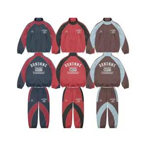 Conjunto de chándales de lavado ácido Unisex personalizado 100% algodón lavado Vintage transpirable ropa de calle con capucha de manga completa Logo Opción de talla grande - Product Image 2