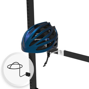 Support mural de casque de vélo pour tube rectangulaire - Product Image 1