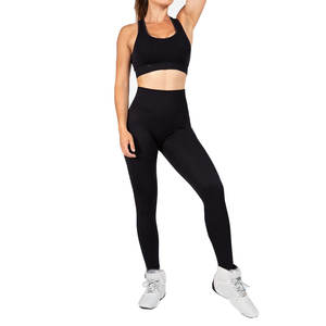 Gran oferta, Sujetador deportivo de alta calidad, mallas de cintura alta, traje de entrenamiento, ropa deportiva para gimnasio, ropa de Fitness para mujer, Yoga Ronpex - Product Image 4