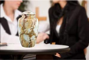 Monalisa ของที่ระลึกโกศใส่เถ้ากระดูกสำหรับมนุษย์ขี้เถ้าโกศทำด้วยมือปรับขนาดเองได้ - Product Image 3