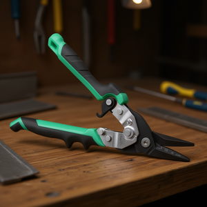 Tijeras de aviación Stanley FATMAX ERGO de 250 mm con corte a la derecha y mango verde FMHT73557-0 - Product Image 3