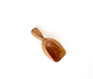 Cuillère Scoop en bois naturel écologique en gros manche court cuillère Scoop en bois d'acacia - Product Image 2