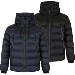 Vestes d'hiver matelassées imperméables à capuche en polyester léger et chaud avec logo personnalisé pour hommes, taille plus - Product Image 6