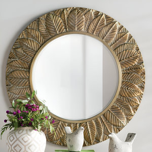Espejo de Pared Redondo Moderno de Lujo con Marco de Hierro Dorado, Decoración con Tamaño Personalizable y Logotipo Personalizado para Uso en el Hogar, Hotel y Baño - Product Image 2
