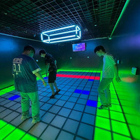 Piste de danse lumineuse à matrice LED pour jeux actifs 30x30cm RGB 3-EN-1 contrôlée par PC pour jeux interactifs