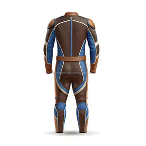 Custom Multi Color Made Men Motorcycle Leather Suit MotoGP Jumpsuit CE Approved <b>Protectors</b> Leather Motorbike Racing Suit for Men - Product Image 3