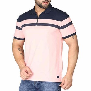 Polo de manga corta hecho de poliéster ajustado de alta calidad, ropa informal personalizada para hombres, polos de Golf, camisas de algodón de talla grande en contraste - Product Image 4