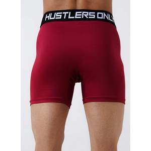 Hustlers Only <b>Men's</b> Red Boxer Briefs Mid-Rise Seamless Non-Woven Breathable Machine-Washable Spandex/Polyester Premium <b>Underwear</b> - Product Image 6