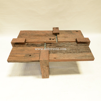 Mesa de Centro de Madera Rústica Hecha a Mano, Ecológica y Personalizable para Villa, Hotel, Apartamento, Muebles de Sala de Estar, Decoración del Hogar