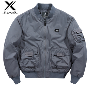 Haute qualité matelassé pilote hommes coton vestes coupe-vent hiver vol fermeture éclair vêtements d'extérieur pull décontracté hommes mode vestes - Product Image 4