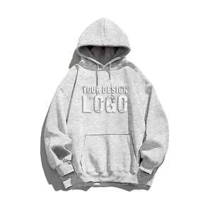 Sudadera de Hombre Personalizada con Logotipo Bordado, 100% Algodón, Forro Polar, Sin Cordones, Corte Regular, Hombros Caídos, Gruesa, para Invierno - Product Image 4