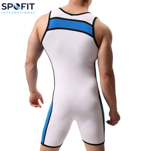 Singlet de Lucha Personalizado para Hombre, Traje de Compresión para Grappling, Tela Elástica Transpirable, Tirantes Ajustables, Camiseta Deportiva - Product Image 2