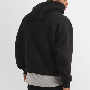 Wholesale 100% Cotton <b>Fleece</b> Heavyweight <b>Hoodies</b> for <b>Men</b> Custom Embroidered <b>Oversized</b> <b>Men's</b> Winter Blank <b>Hoodies</b> - Product Image 3