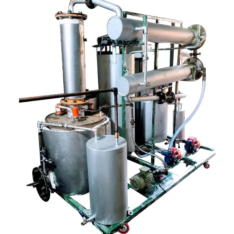 अपशिष्ट pyrolysis तेल डीजल आसवन करने के लिए