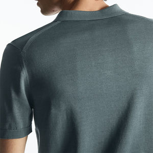 Polo de algodón 100% transpirable para hombre de tela sostenible, camiseta Polo de moda antiarrugas - Product Image 5