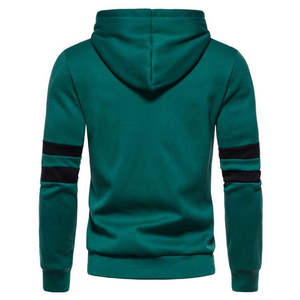 Meilleur fournisseur, vente chaude, nouvelle arrivée, sweat-shirts à capuche rayés, dernier design, poche contrastée, sweat-shirts personnalisés pour hommes - Product Image 6