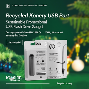 Chiavetta USB Promozionale Sostenibile in Materiale Riciclato Konery con Porta USB - Product Image 3