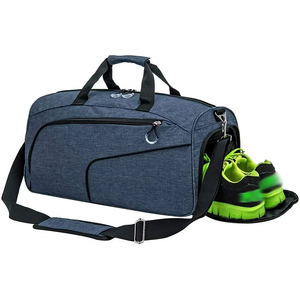 Bolsa de lona para deportes al aire libre de gran capacidad con estampado de logotipo personalizado, Material Oxford duradero, impermeable, accesorios de viaje para gimnasio - Product Image 4