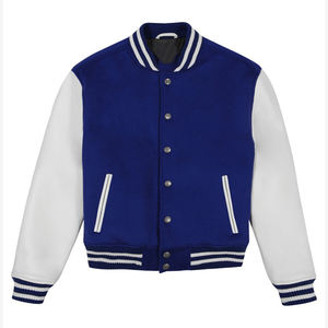 Blouson universitaire Letterman du collège brodé à manches en cuir à la mode personnalisé Blouson de baseball pour hommes - Product Image 5