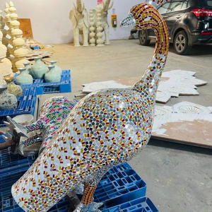 Mosaïque de verre design fer mosaïque décor à la maison pot de fleur antique pot de fleur design mosaïque pot de fleur - Product Image 1