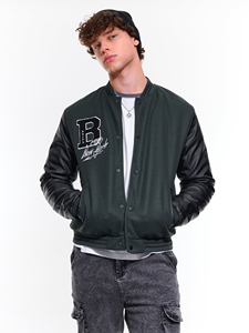 2023 nouveaux hommes Varsity College veste personnaliser logo broderie manches régulières en cuir haute rue Varsity veste lavable - Product Image 6