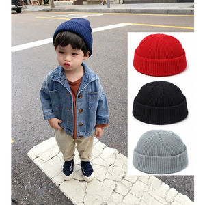 Bonnet tricoté chaud d'hiver unisexe 100% acrylique doux avec logo personnalisé chapeau à revers étiquette tissée extensible de voyage - Product Image 3