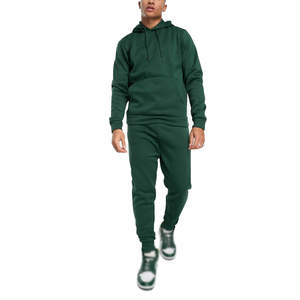 Chándal de hombre de la mejor calidad al por mayor, conjunto de chándal jersey de tela, chándal con logotipo bordado personalizado para hombre - Product Image 1