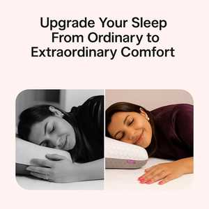 White Soft <b>Memory</b> <b>Foam</b> Bed <b>Pillows</b> with Washable Removable Cover <b>for</b> Side and Back Sleepers <b>Neck</b> <b>Pain</b> Relief Function - Product Image 5