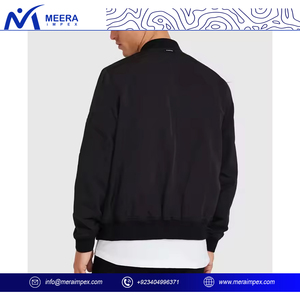 Blouson d'aviateur pour hommes vente en gros veste à glissière légère et coupe-vent au design personnalisé pour Streetwear à la mode, usage extérieur et décontracté - Product Image 2