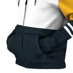 Sudadera con Capucha Deportiva para Hombre, Ligera, Transpirable, con Cierre, de Poliéster, Ideal para Invierno, Ajuste Atlético - Product Image 4