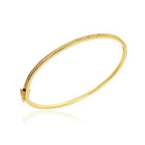 Luxury Gold Plated 925 <b>Sterling</b> <b>Silver</b> <b>Bracelet</b> with White Zircon Gemstone Elegant Vintage Charm for <b>Women</b> for Weddings Parties - Product Image 3