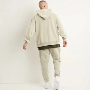 Sweat à capuche brodé avec logo personnalisé pour hommes Sweat à capuche Jogging Pull en coton surdimensionné 2023 - Product Image 4