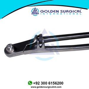 เครื่องถอนฟันม้าแบบ 4 ง่าม พร้อมแกนกลางในตัว - คีมถอนฟันม้าสแตนเลสโค้ง - Product Image 3