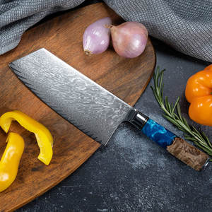 Couteau de cuisine à lame droite en acier Damas de haute qualité, écologique, vendu directement par l'usine, adapté aux lave-vaisselle - Product Image 4