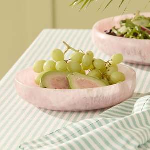 ชุดเสิร์ฟสลัดเรซิ่นหลากสีแบบกำหนดเอง เป็นมิตรกับสิ่งแวดล้อม ดีไซน์ลายวนทันสมัยเคลือบเงาแบบแองเจิล ทำจากเรซิ่นอีพ็อกซี่เต็มชิ้น เหมาะสำหรับงานปาร์ตี้ - Product Image 1