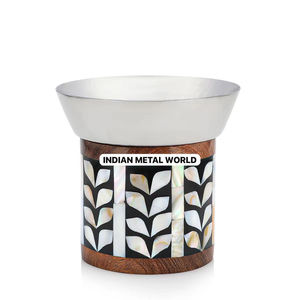 Brûleur Bakhoor en métal de qualité créative en bois et nacre Mabkhara porte-encens pour la maison hôtel et centres de villégiature à bas prix - Product Image 6