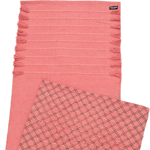 Tapis de méditation en coton tissé à la main rectangulaire tressé intérieur extérieur assis tapis de prière réversible tapis de ferme - Product Image 1