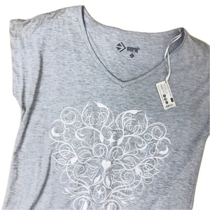 Cantidad a granel etiqueta personalizada Super calidad suelta camiseta deportes entrenamiento correr gimnasio Fitness Yoga camisetas casuales para mujeres - Product Image 4